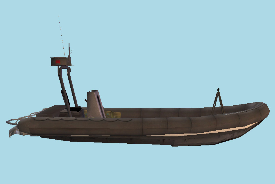 Military Boat 3d model